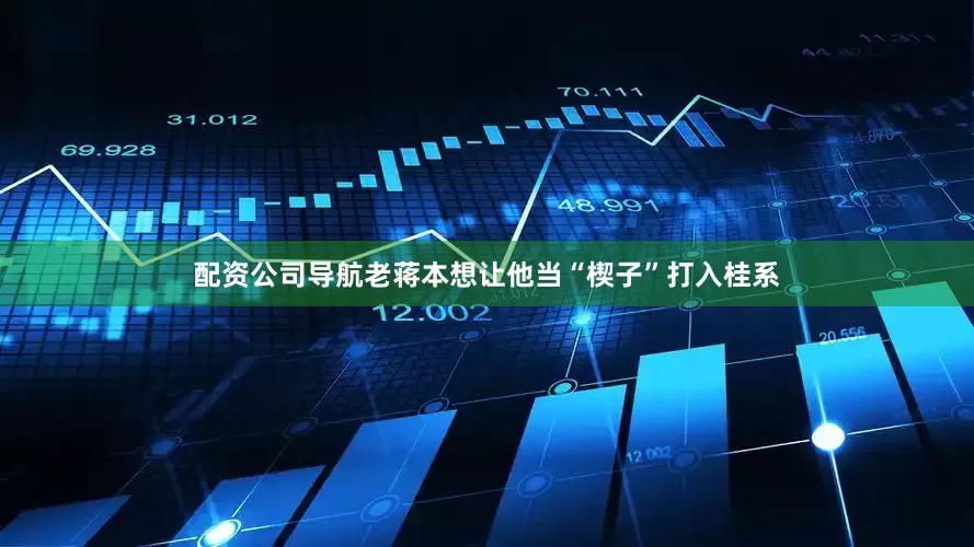 配资公司导航老蒋本想让他当“楔子”打入桂系